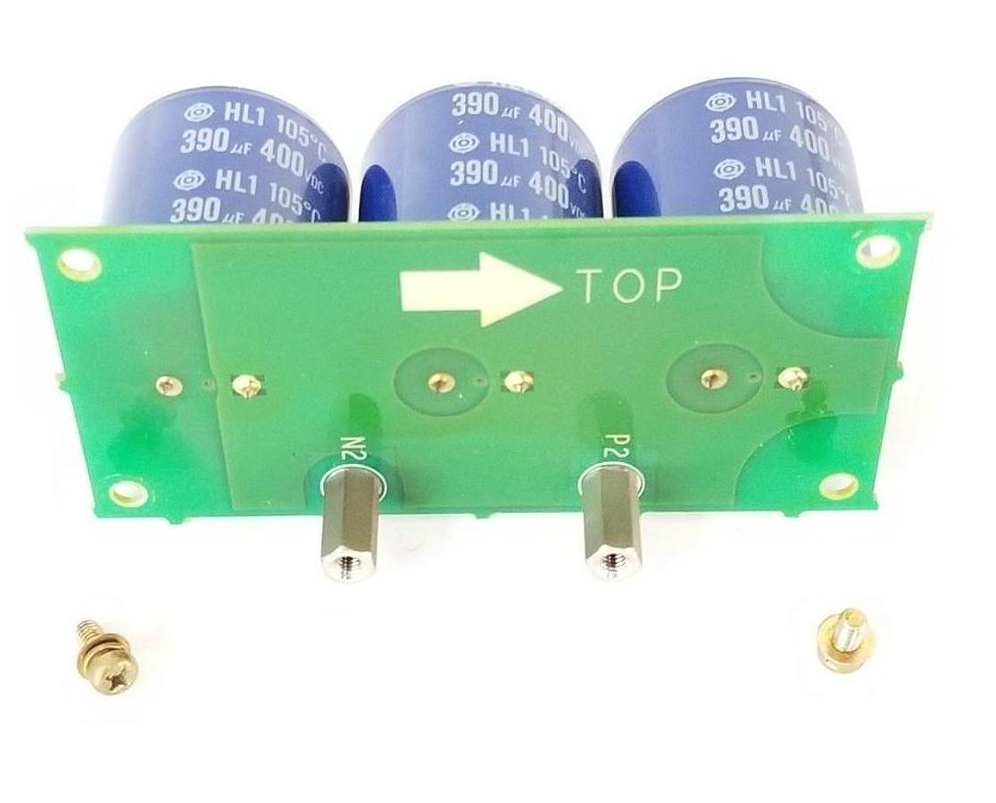 Used YASKAWA ELECTRIC DESIG3PCB DRIVE CAPACITOR BOARD 400VDC