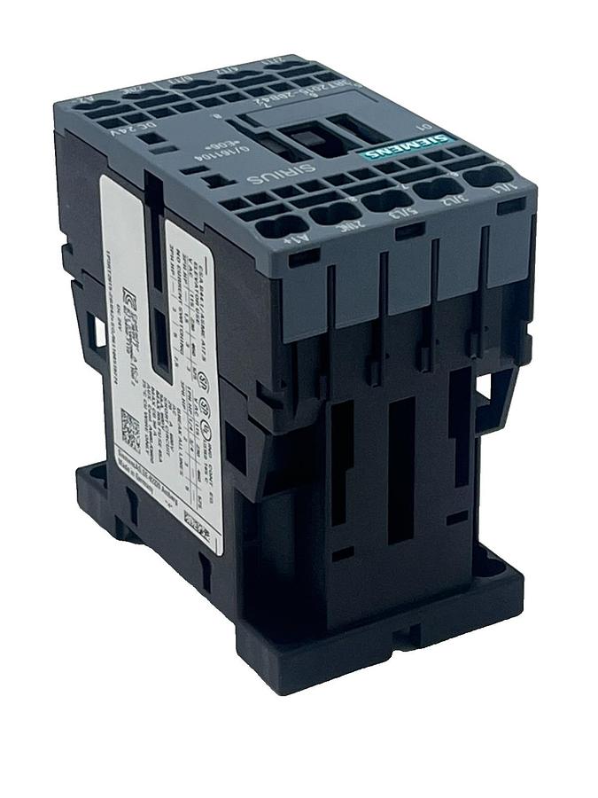 Used SIEMENS Sirius 3RT2015-2BB42 Contactor 7A 24VDC 3-Pole Size S00 DIN Rail Mount