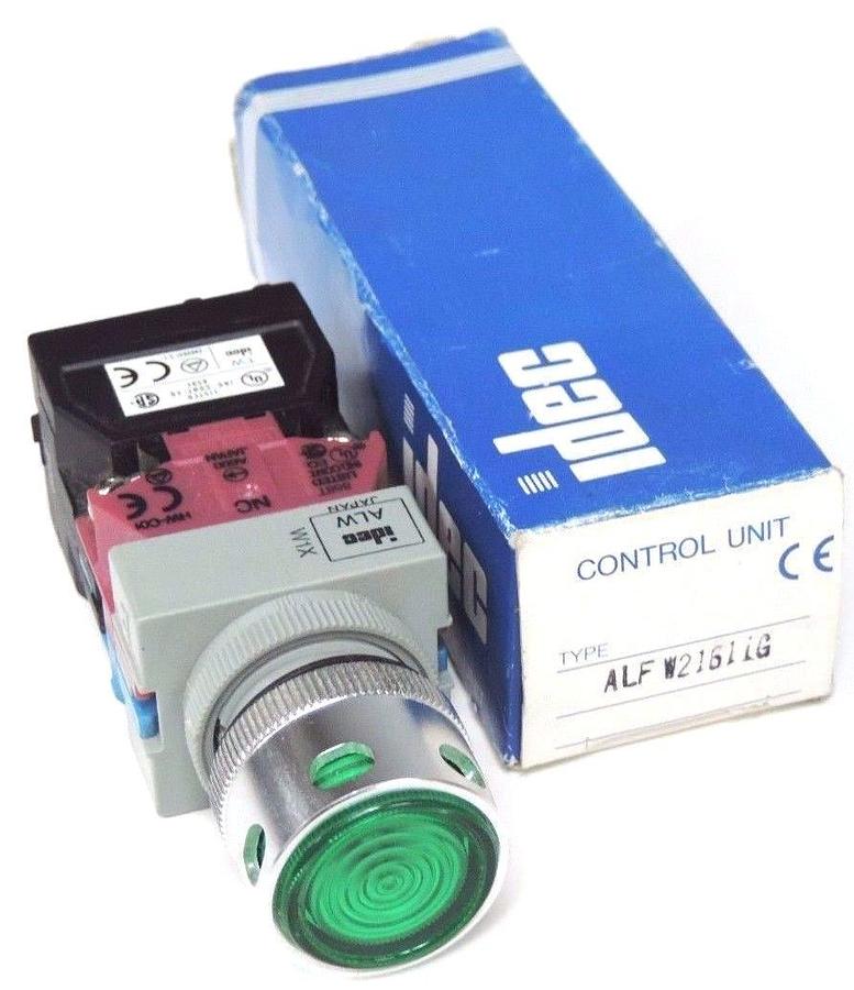 Used NIB IDEC ALFW21611G CONTROL UNIT PUSHBUTTON PRIMARY 100/110V, 50-60HZ