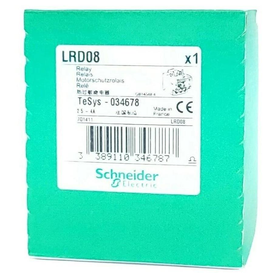Used NIB SCHNEIDER ELECTRIC LRD08 RELAY 2.5-4A