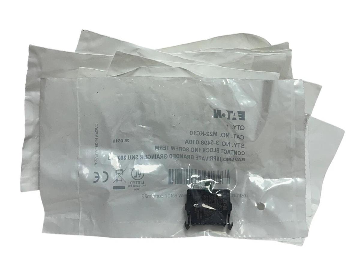 Used 12 EATON M22-KC10 / 3-5498-010A CONTACT BLOCKS 1NO SCREW TERMINAL 30XE85 NSFS