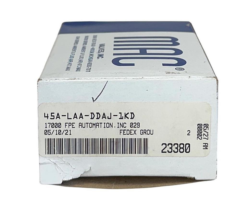 MAC VALVES 45A-LAA-DDAJ-1KD / 45ALAADDAJ1KD SOLENOID VALVE 24VDC 5.4W NSMP