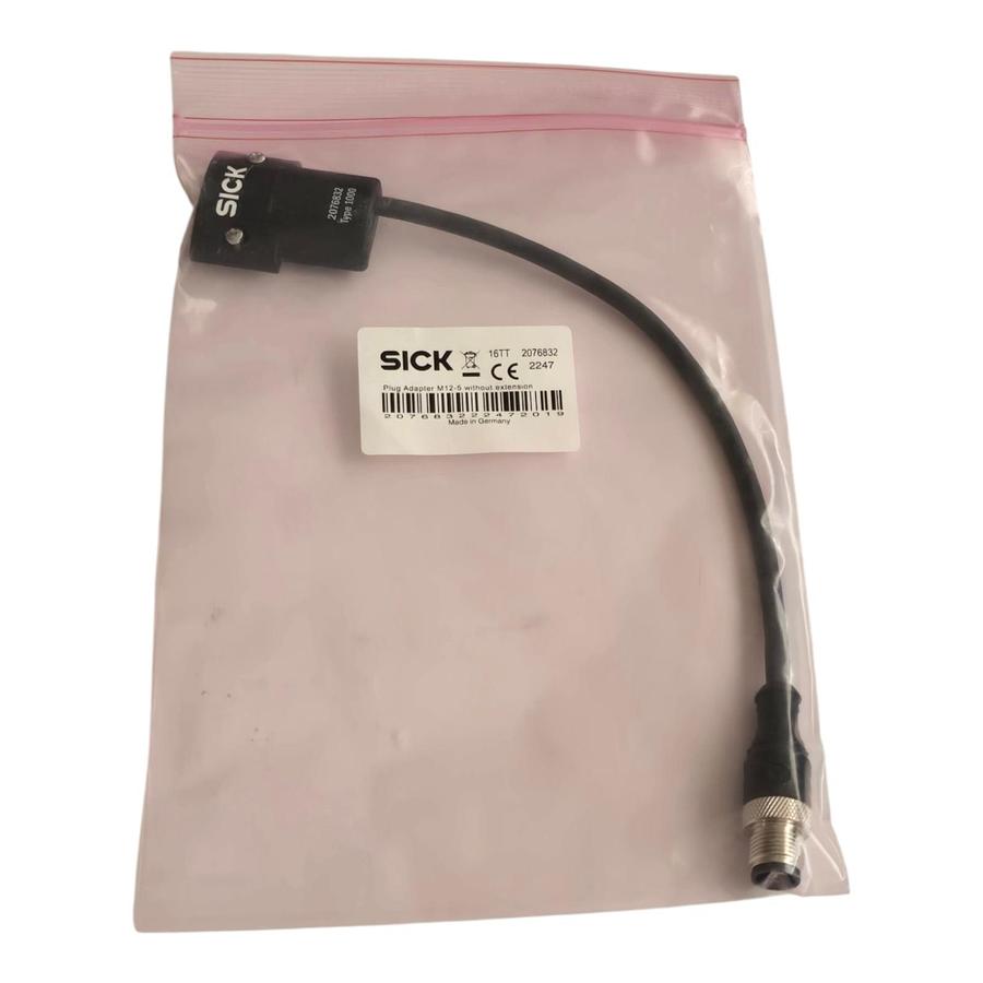 Used SICK 2076832 | SP1-1000 deTec & deTem System Plug w/o Extention M12 5-Pin NSMP