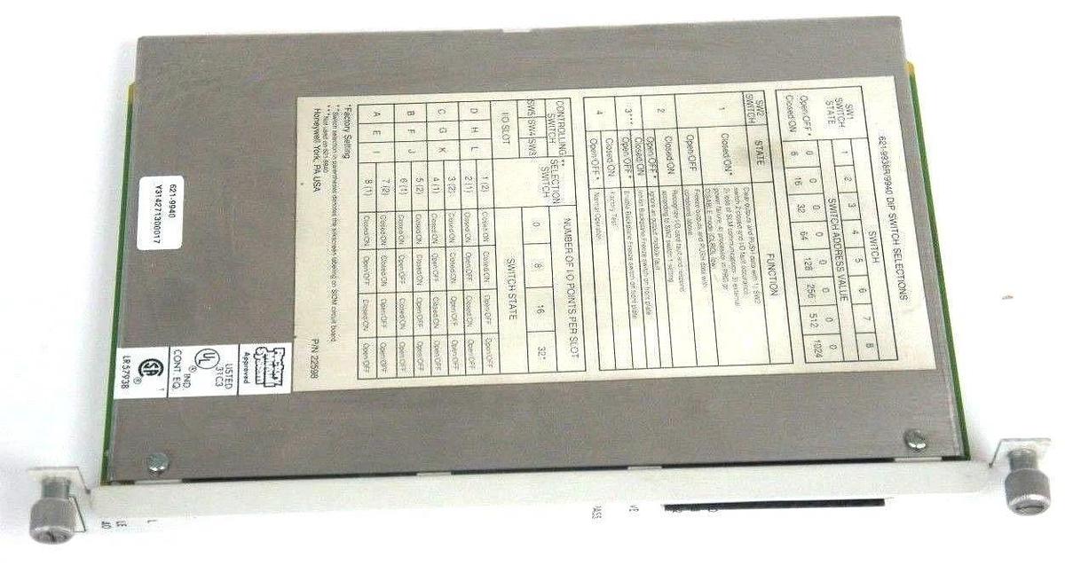 Used HONEYWELL 621-9940 VR. 3.2 SERIAL I/O MODULE 6219940
