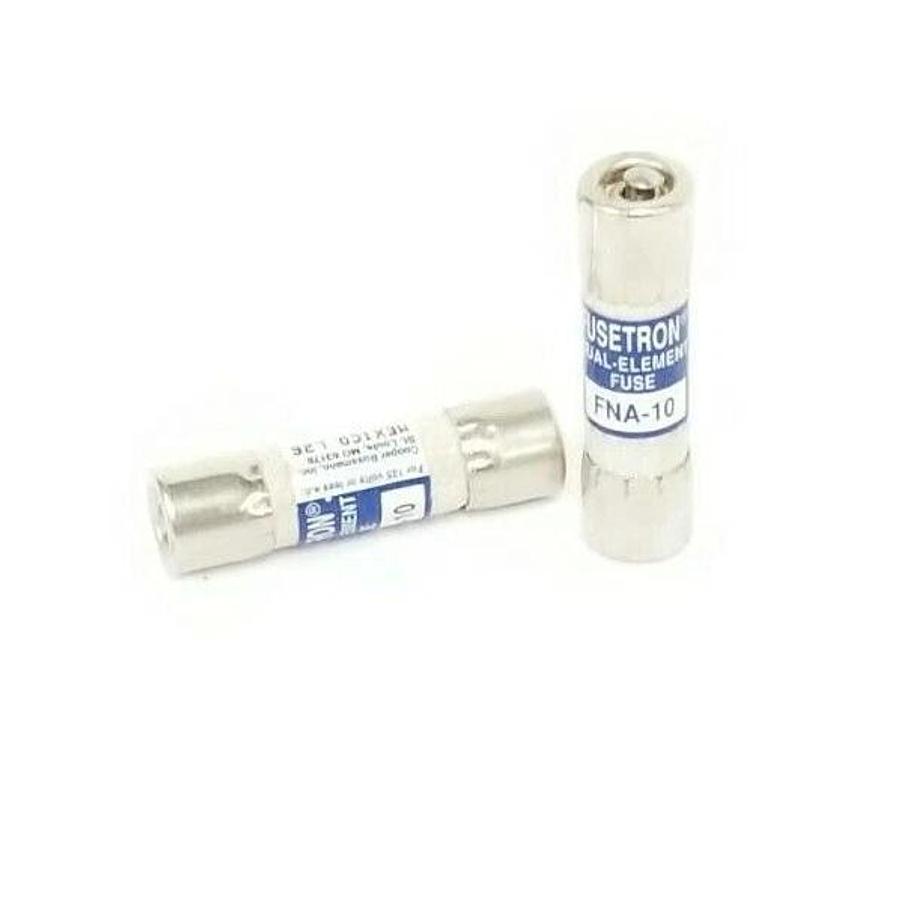 LOT OF 2 NEW FUSETRON FNA-10 DUAL-ELEMENT FUSES IR 10kA 125VAC FNA10