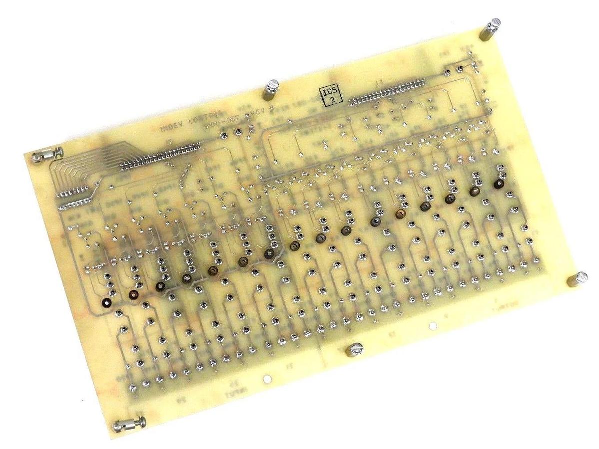 Used INDEV CONTROL SYSTEMS 1700-087 REV. B CONTROL BOARD ASSY. NO. TP2, 1700087