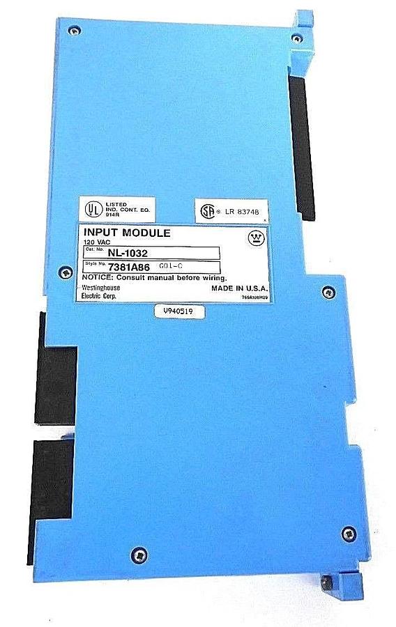 Refurbished WESTINGHOUSE NL-1032 INPUT MODULE STYLE: 7381A86 G01-C, 120VAC - REPAIRED