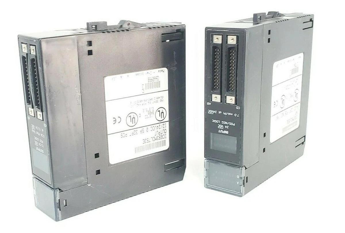 Used LOT OF 2 GE FANUC I/O MODULES IC693MDL655E & IC693MDL753E