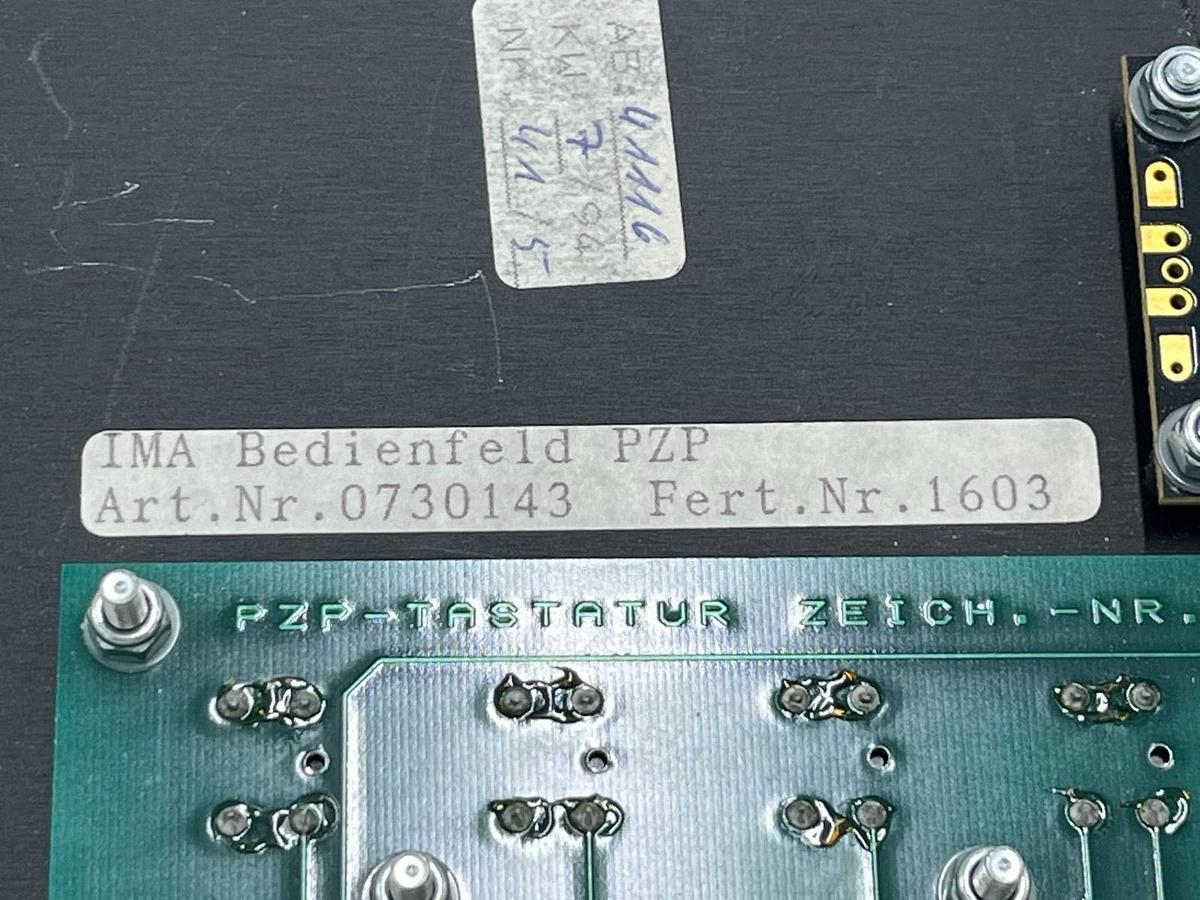 Used IMA Imatronic Bedienfeld PZP Control Panel for Edgebander | Art.Nr. 0730143 NEW