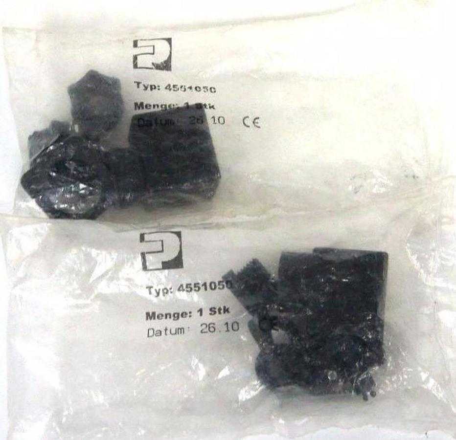 Used LOT OF 2 NEW PARKER 4551050 CONNECTORS