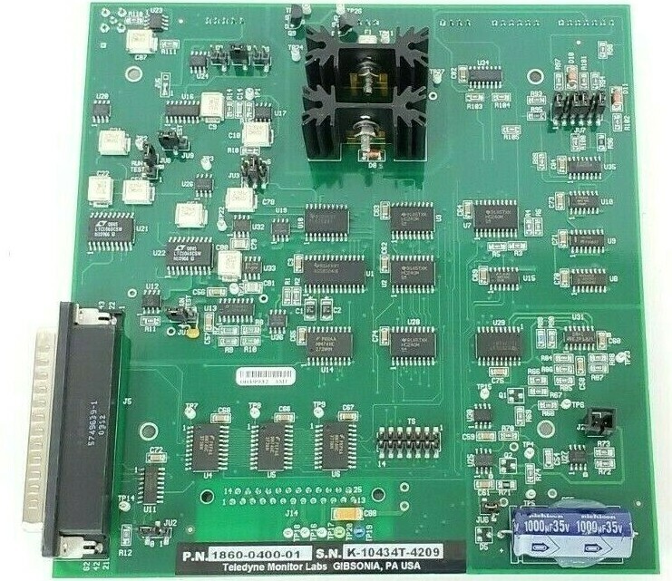Used TELEDYNE MONITOR LABS 1860-0400-01 PCB BOARD