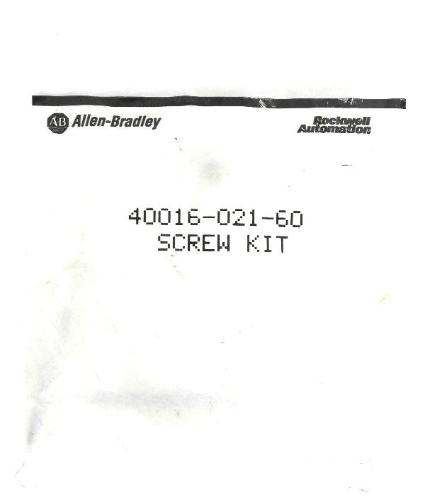 Used NEW ALLEN BRADLEY 40016-021-60 SCREW KIT HARDWARE TRANSFORMER 4001602160