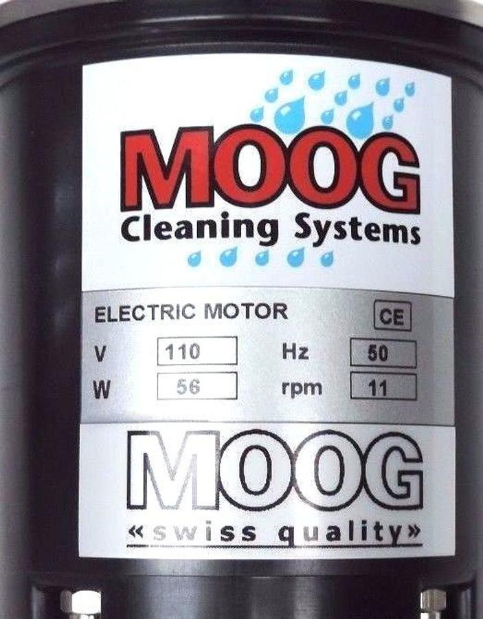 Used NEW MOOG CLEANING SYSTEMS CE SERIES ELECTRIC MOTOR 110V, 50HZ, 56W, 11RPM