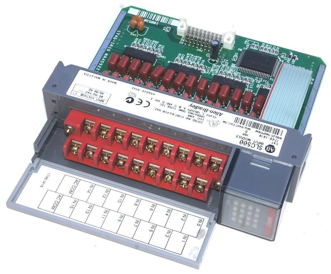 Used ALLEN BRADLEY SLC 500 1746-IA16 INPUT MODULE 85-132VAC 50/60HZ SER D 1746IA16