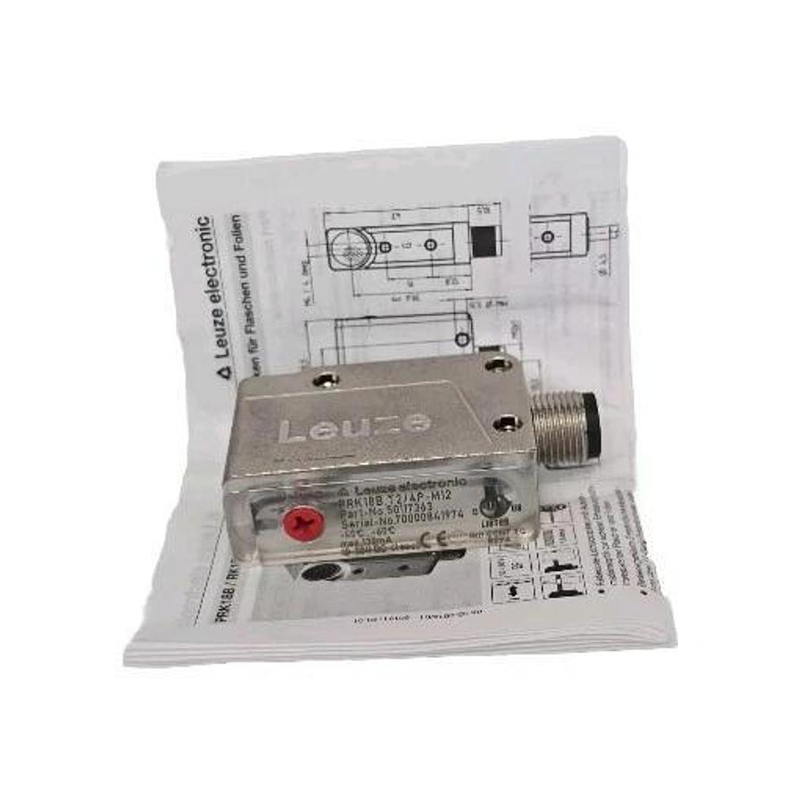 Used NIB LEUZE ELECTRONIC PRK18B.T2/4P-M12 PHOTOELECTRIC SENSOR 50117363