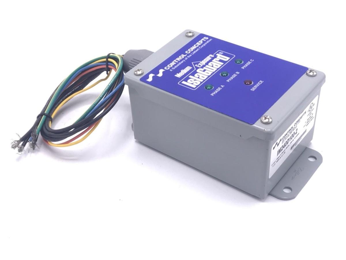 Used NEW CONTROL CONCEPTS IM240D100-2 POWER SUPPLY MEDIUM EXPOSURE ISLAGUARD 240V 3PH
