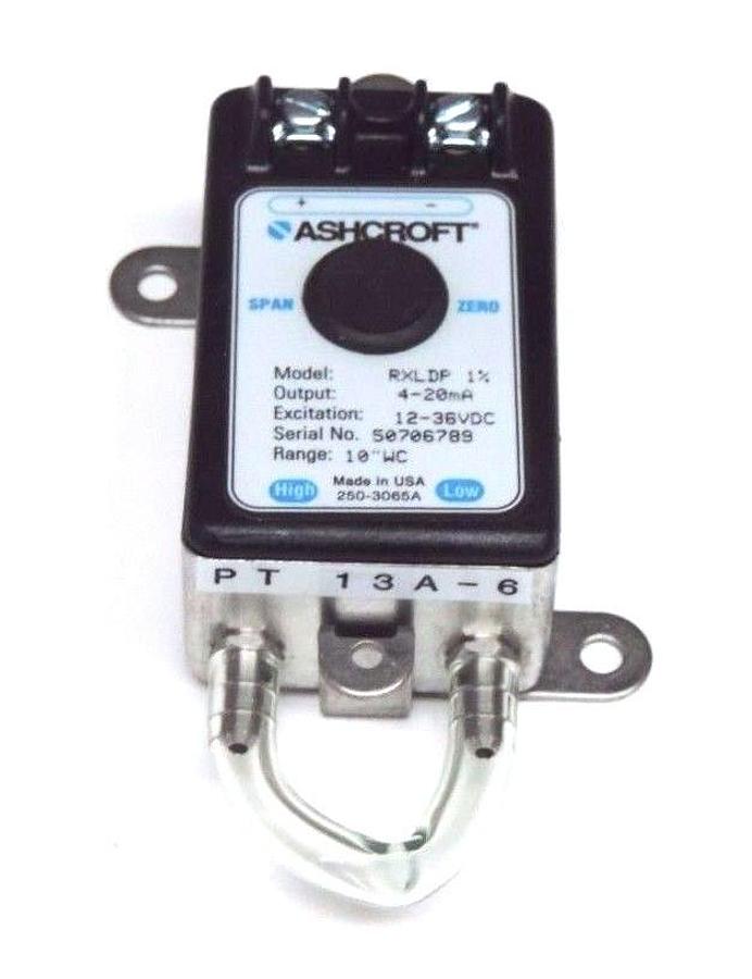 Used NIB ASHCROFT ASH-RX-D-100-B-M-MB4-42-B-10X PRESSURE TRANSMITTER RXLDP, 4/20MA