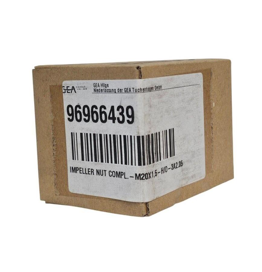Used NIB GEA HILGE 96966439 IMPELLER NUT COMPLETE M20 X 1.5 H/O 3A 2.05