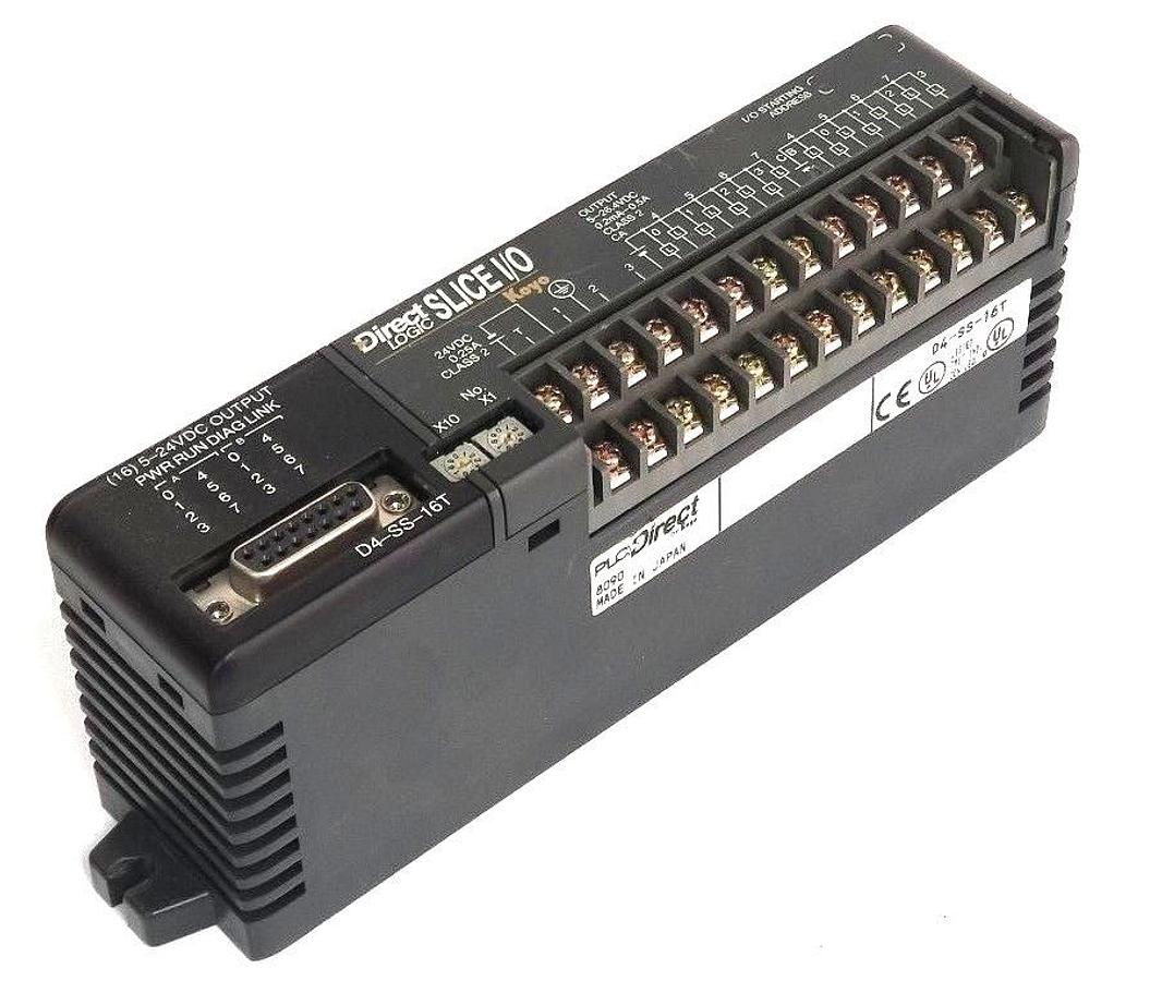 Used DIRECT LOGIC D4-SS-16T SLICE I/O OUTPUT MODULE D4SS16T