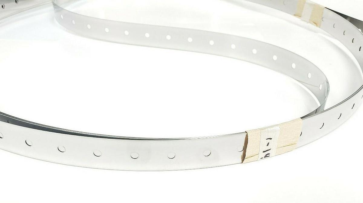 Used NEW DYMCO DP1884-030-20-8220-4.1-20P-411 PERFORATED STEEL BELT, L=8220mm