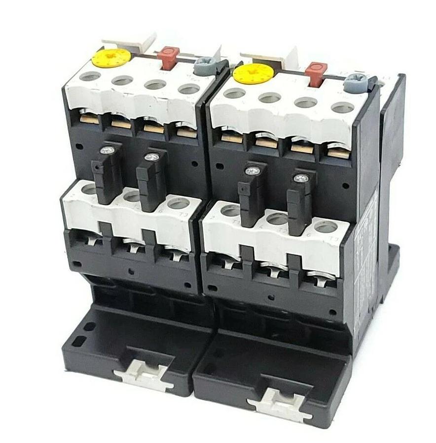 Used LOT OF 2 ALLEN BRADLEY 193-TAB24 OVERLOAD RELAYS 1.6-2.4 AMP SER. B