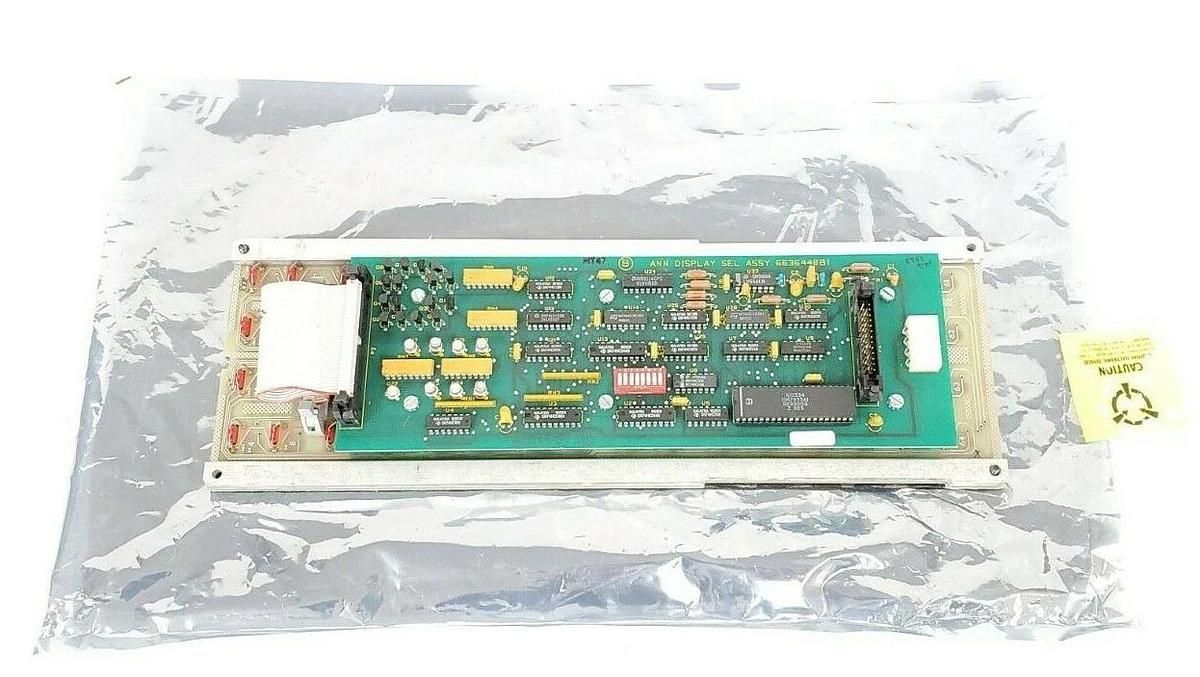 Used ASEA BROWN BOVERI ABB BAILEY CONTROLS 6636448BI ANNUNCIATOR DISPLAY SEL ASSEMBLY