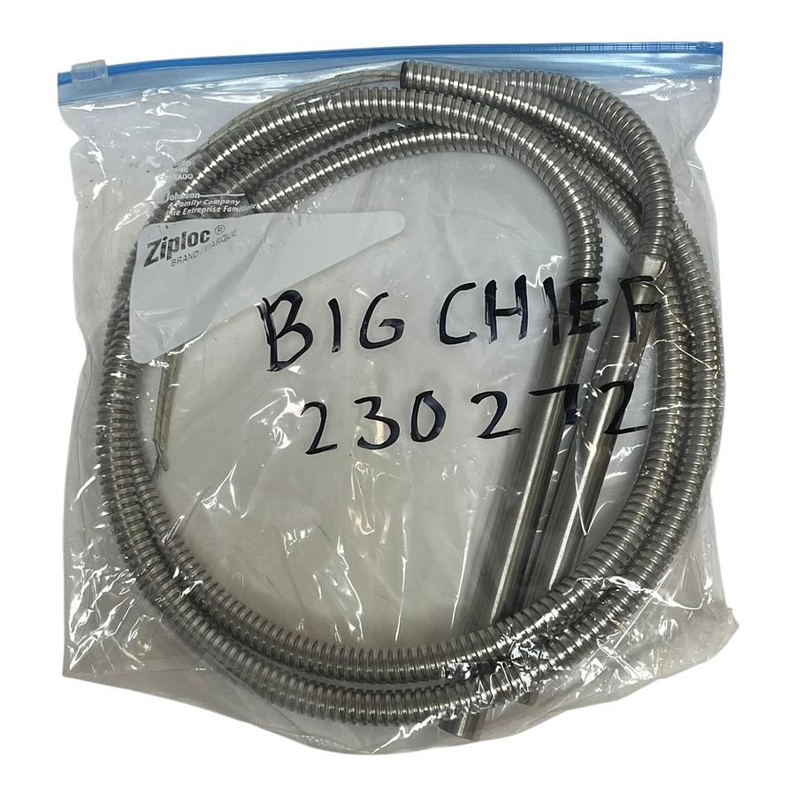 (2) Big Chief 230272 Industrial Cartridge Heaters 700W 240V Flexible Conduit NEW