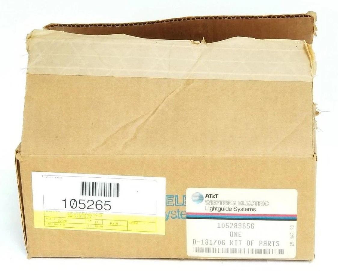 Used NEW AT&T WESTERN ELECTRIC 105289656 ONE D-181706 KIT OF PARTS (INCOMPLETE)