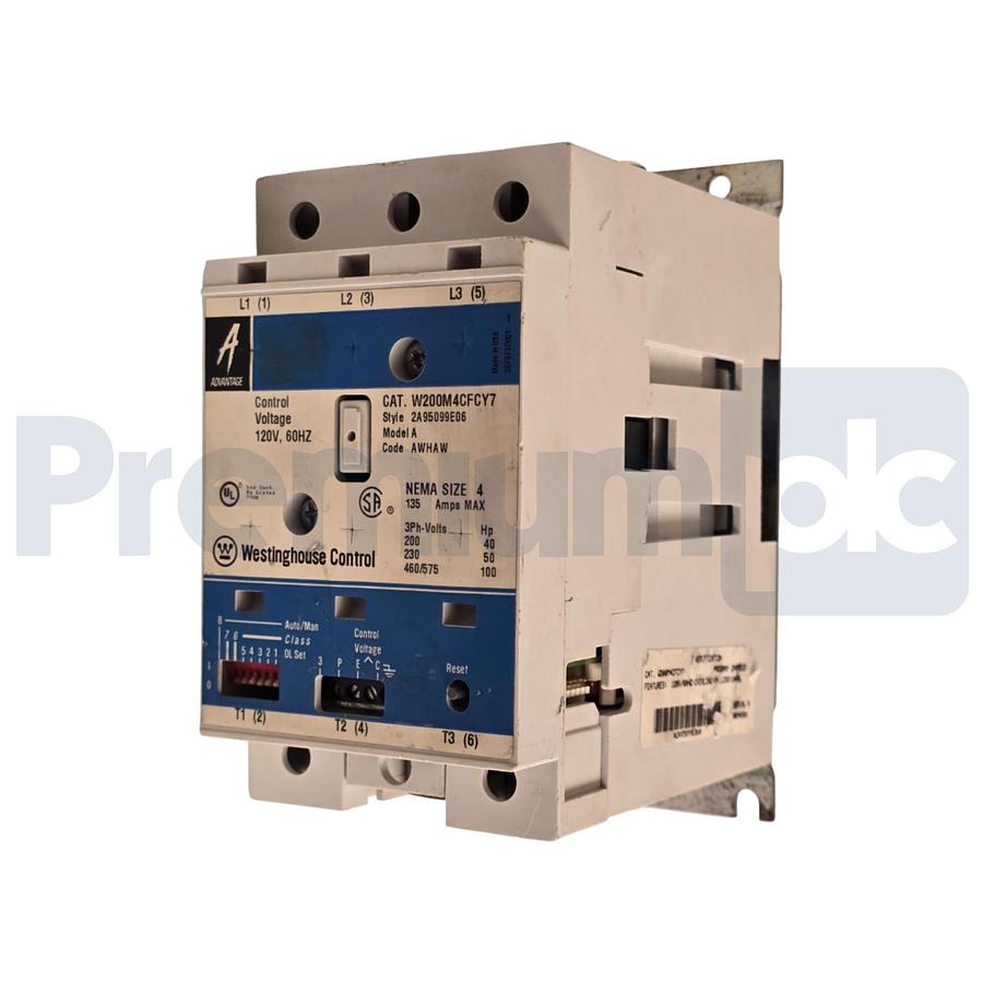 Used WESTINGHOUSE C-H W200M4CFCY7 - W200M4CFC NEMA SZ 4 ADVANTAGE STARTER 135A/120V
