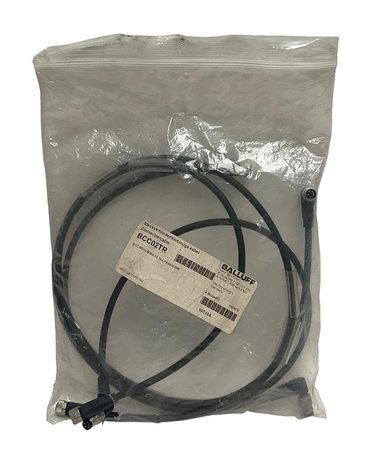 Used 3 BALLUFF BCC M314-M324-30-304-PX0434-006 / BCC02TR CONNECTOR CABLES 4-PIN NSMP