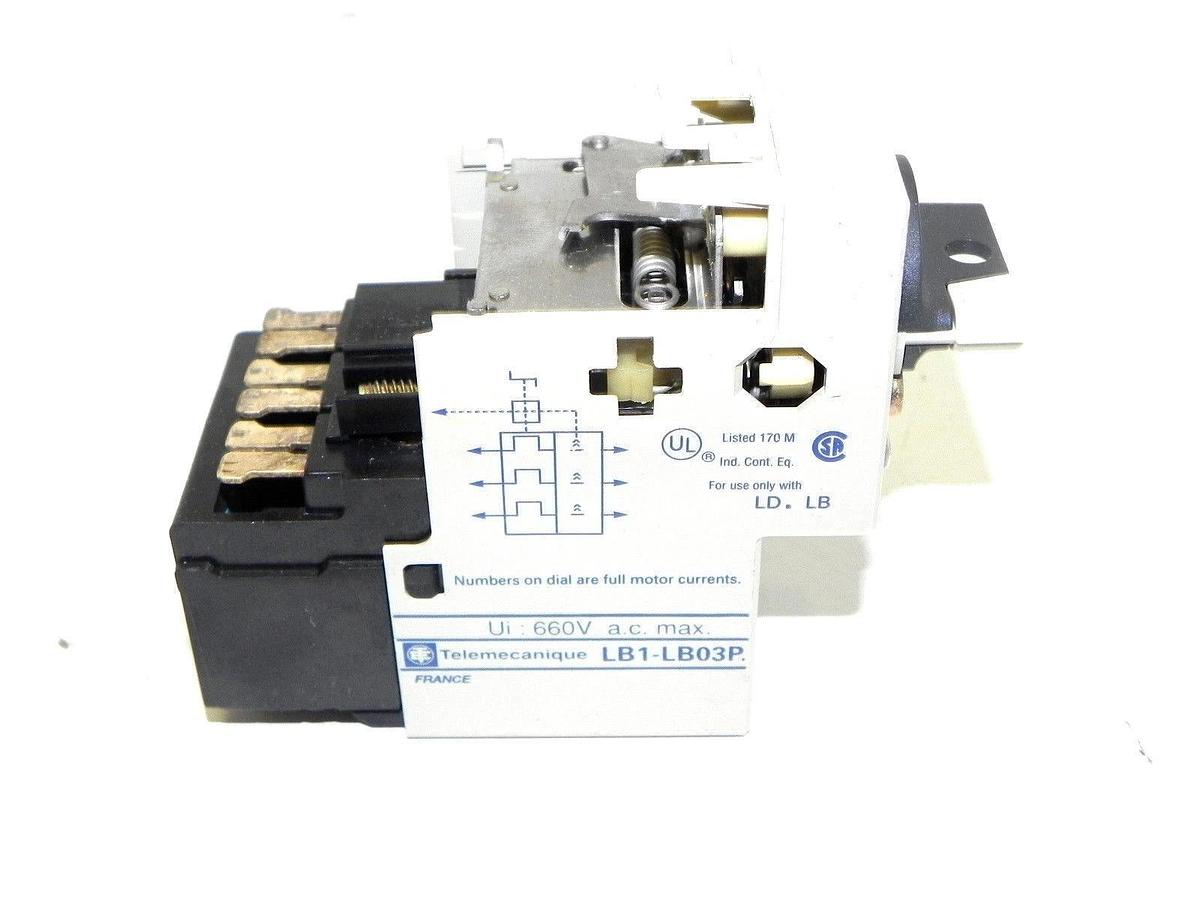 Used TELEMECANIQUE LB1-LB03P04 PROTECTION MODULE UI: 660V A.C. MAX. LB1LB03P04