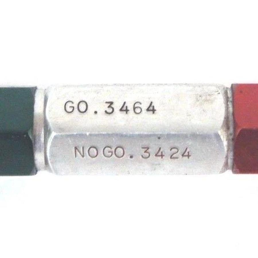 Used VAN KEUREN CO. G-115633 PLUG GAUGE GO 0.3464 NO GO 0.3424