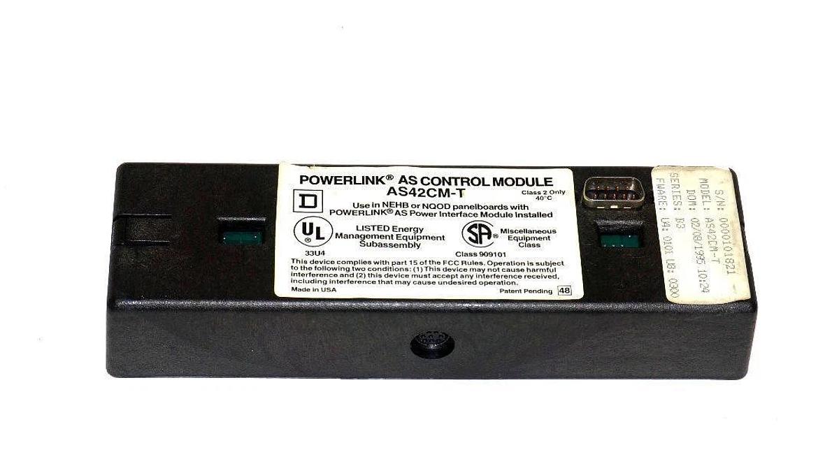 Used SQUARE D AS42CM-T AS CONTROL MODULE SER. B3, FWARE. U4:0101 U8:0300