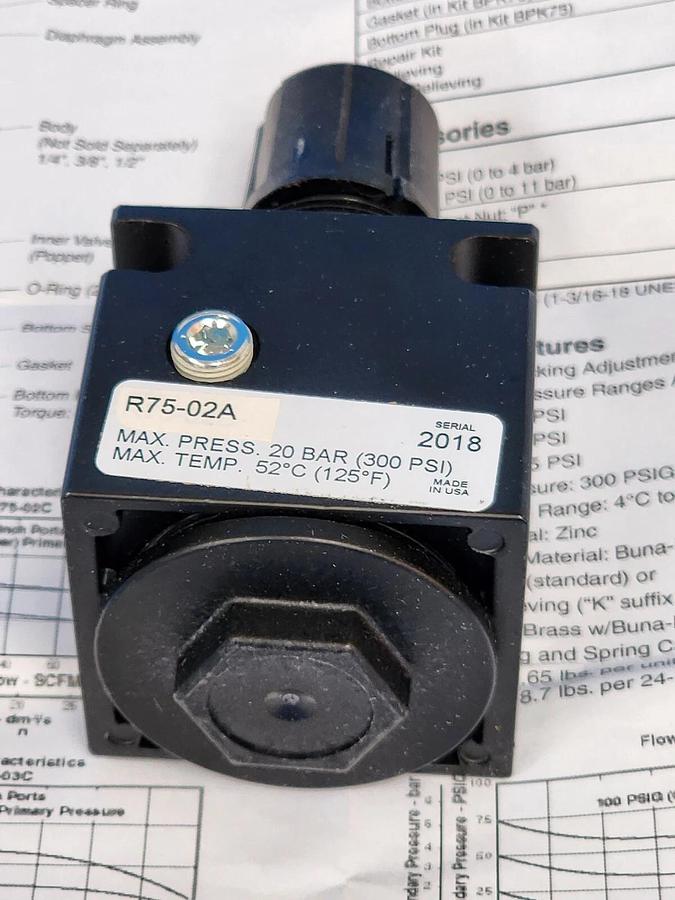 NEW PARKER R75-02A REGULATOR R7502A
