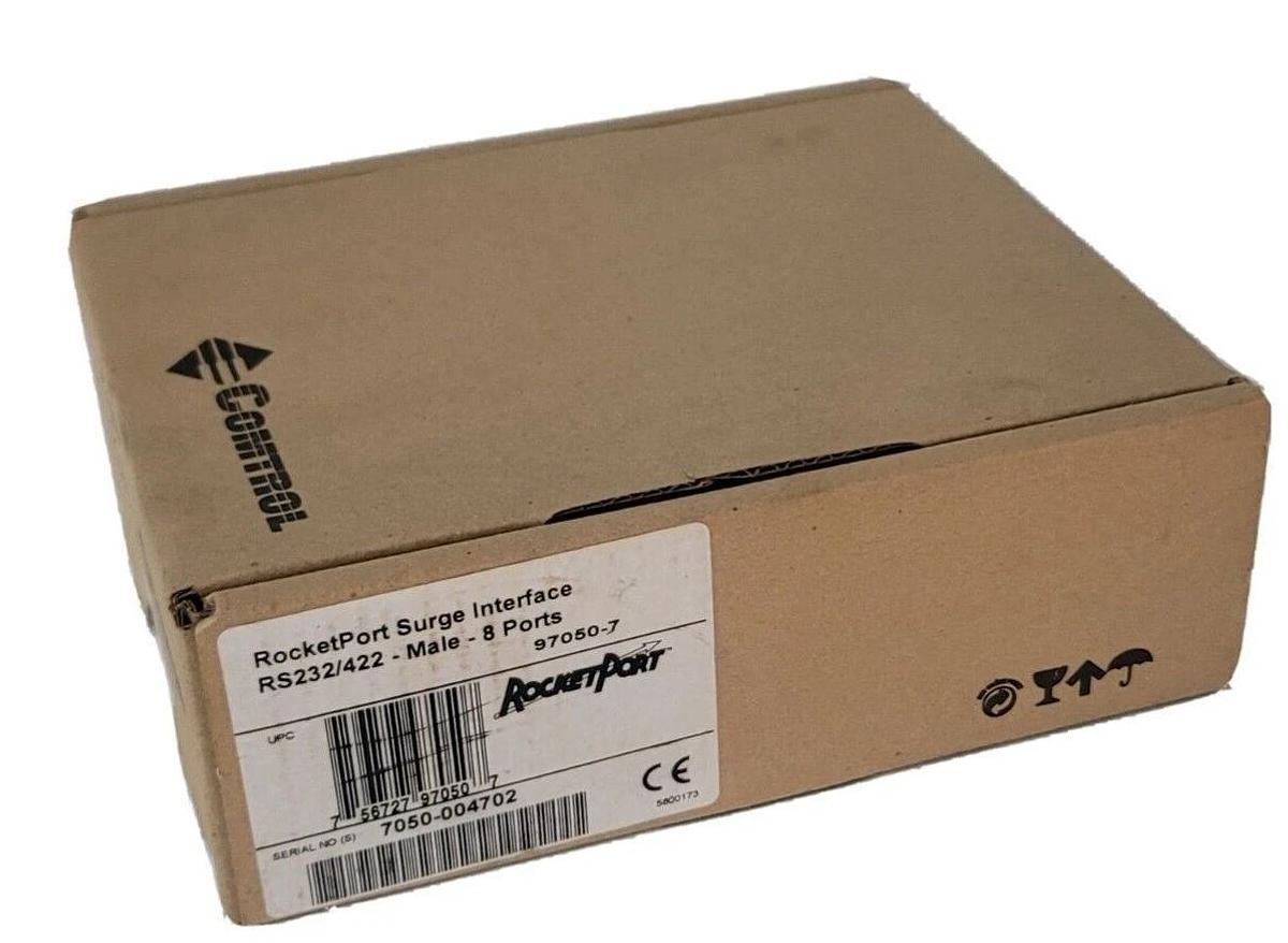 Used NIB COMTROL 97050-7 ROCKETPORT SURGE INTERFACE RS232/422 - MALE - 8 PORTS