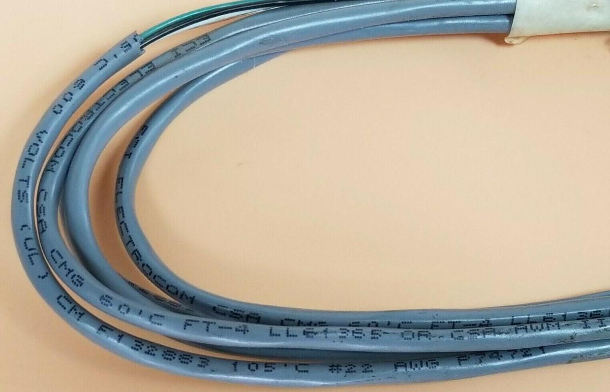 Used ECI ELECTROCOM LL61365 CABLE / SENSOR ASSEMBLY P74721 600V E132883
