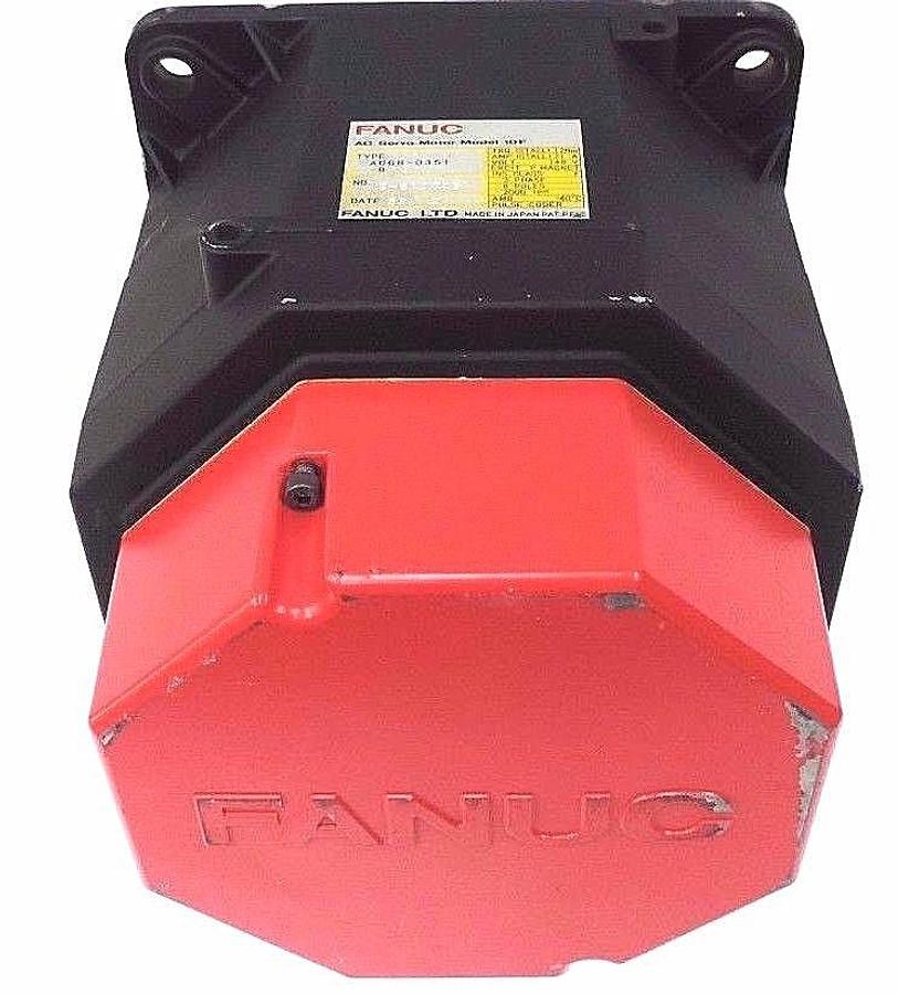 Used NEW FANUC A06B-0351-B731 AC SERVO MOTOR MODEL 10F, 21AMP, 2000RPM, 148V