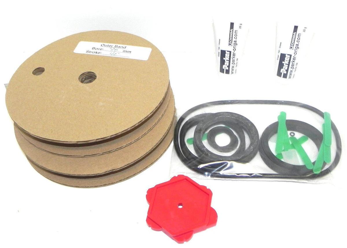 Used NIB PARKER KIT, PARTS, CYL, SP128-B-SX40 MAT'L NO. 10002515 STROKE LENGTH 40''