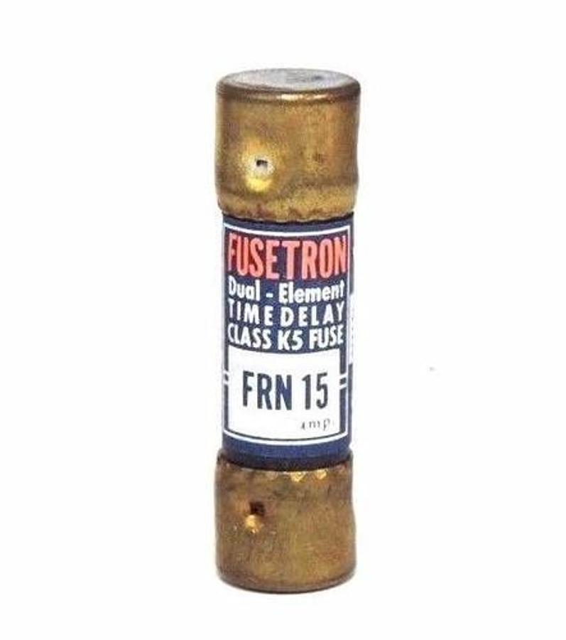 Used LOT OF 17 BUSSMANN FUSETRON FRN-15 DUAL-ELEMENT TIME DELAY FUSES FRN15
