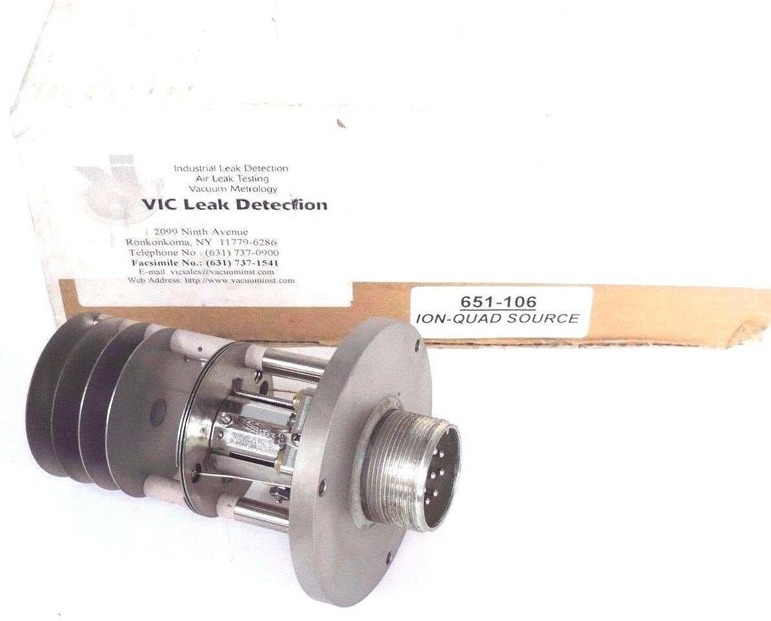 Used VIC LEAK DETECTION 651-106 ION-QUAD SOURCE 651106