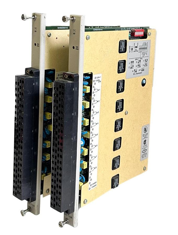 Used 2 SIEMENS TEXAS INSTRUMENTS 505-7028 / 5057028 8-PT 505 ISOLATED TC/mV MODULE