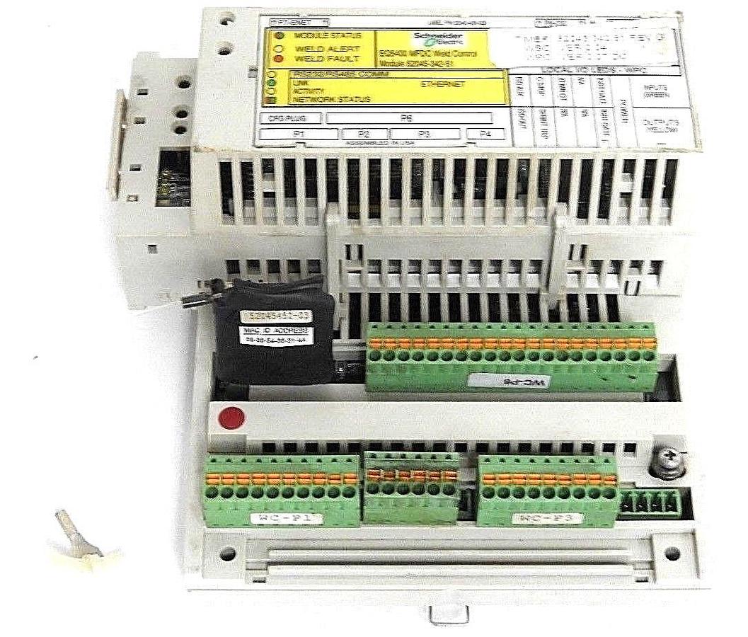Used SCHNEIDER ELECTRIC SQUARE D EQ5400 MFDC WELD CONTROL MODULE 52045-342-51