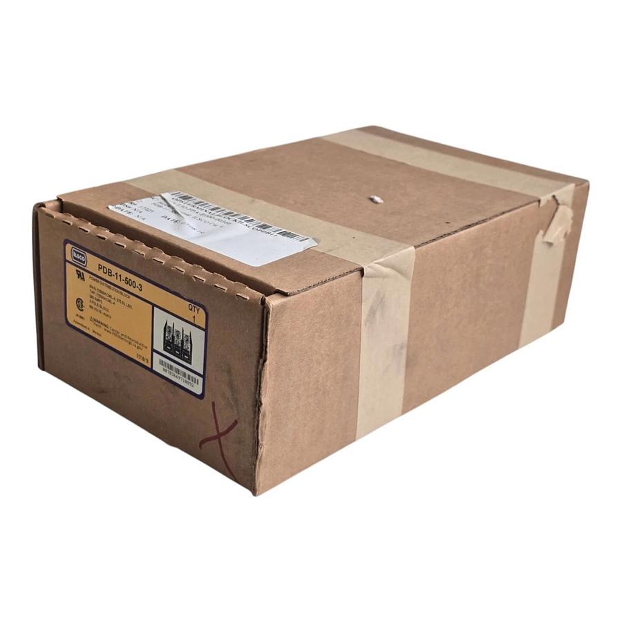 ILSCO PDB-11-500-3 Power Distribution Block | 3-Pole | 380 Amp | 600V - AL9CU