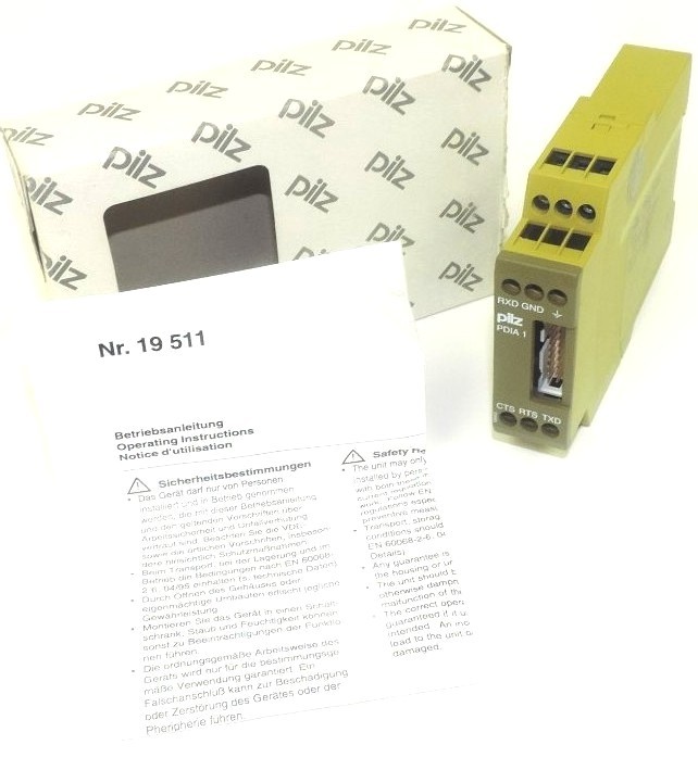 NIB PILZ PDIA 1 SAFETY RELAY IDENT. NR: 874640, 24VDC, PDIA 1 24VDC, PDIA124VDC