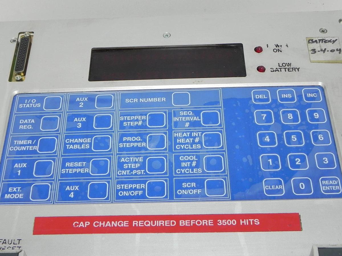 Used UTICOR DATA ENTRY PANEL 75C04 60B30-5, 75C02 60B28-2