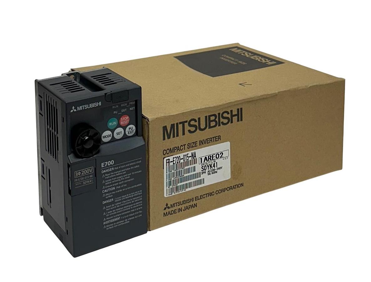 Used MITSUBISHI FR-E720-015-NA / FRE720015NA COMPACT INVERTER E700 200-240VAC NSMP