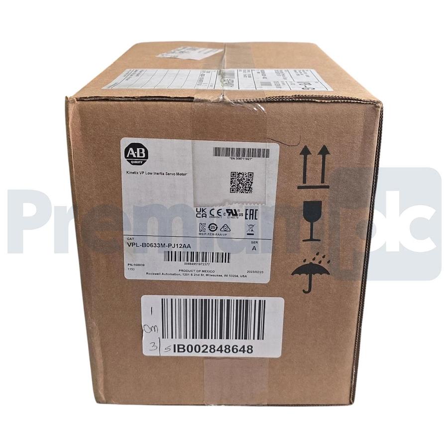Sealed Pre-Owned Allen Bradley VPL-B0633M-PJ12AA /A Kinetix VP Servo Motor 480V