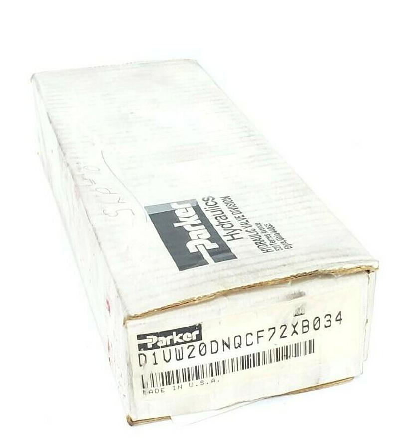 Used NIB PARKER D1VW20DNQCF72XB034 SOLENOID VALVE 5000PSI, 0.56 AMPS