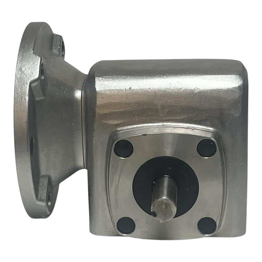 Used Boston Gear SSF715-30K-B5-JS1 Stainless Steel Right Angle Gear Reducer 30:1 New