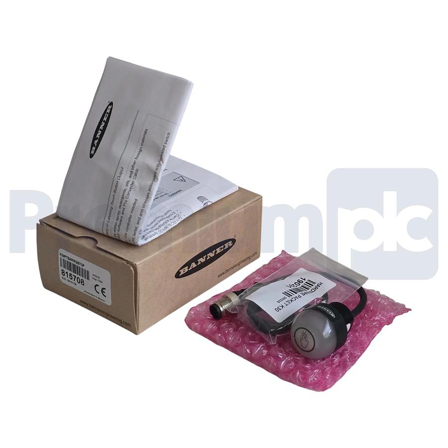 Used Banner K30PTEAMRGB7QP 815708 K30 Pro Touch 7-Color RGB Sensor 8-pin M12 NSMP